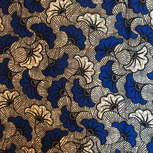 Wedding Flowers| African Print Fabric| 2 Yards - Picture 3 of 3